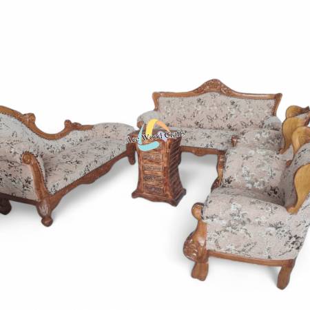  Ace Wood Crafts Italian Designer Carved Maharaja Sofa Set – Luxurious & Handcrafted Wooden Sofa Manufacturers, Suppliers, Exporters in Chandigarh