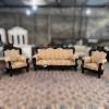 Ace Wood Crafts Teakwood Turkish Sofa Set – Handcrafted Elegance with Walnut & Gold Finish Manufacturers, Suppliers, Exporters in Chandigarh