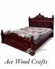 Designer Wooden Carved Bed ,made in teak wood Manufacturers, Suppliers in Saharanpur