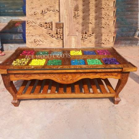 Designer Wooden Center Table Manufacturers, Suppliers, Exporters in Chandigarh