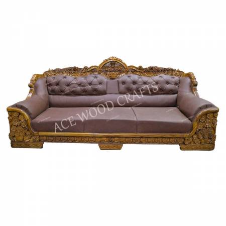 Fully carved Wooden Sofa Set Living Room Wooden Sofa Set Manufacturers, Suppliers, Exporters in Chandigarh