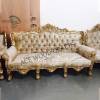 Gold Finish Wooden Sofa Set Manufacturers, Suppliers, Exporters in Punjab