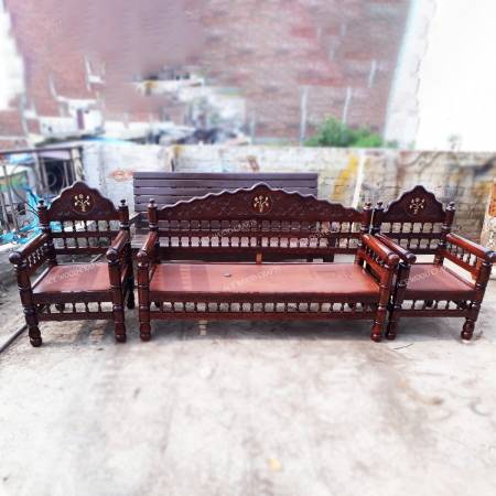 Gujarati Design Wooden Sofa Set Manufacturers, Suppliers, Exporters in Punjab