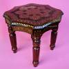 Handcrafted Wooden Carved Side Table Premium Sheesham Wood Antique Manufacturers, Suppliers, Exporters in Sonipat