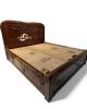 Imperial Teakwood Sleigh Bed by Ace Wood Crafts – Luxurious & Timeless Design Manufacturers, Suppliers, Exporters in Sonipat