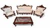 Luxurious Handcrafted 3+2 Seater with Jacquard Floral Upholstery Manufacturers, Suppliers in Saharanpur