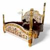 Luxurious Zeus Poster Bed by Ace Wood Crafts - Handcrafted Teakwood Bed with Gold Leaf Finish Manufacturers, Suppliers, Exporters in Sonipat
