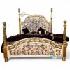 Luxurious Zeus Poster Bed by Ace Wood Crafts - Handcrafted Teakwood Bed with Gold Leaf Finish Manufacturers, Suppliers, Exporters in Sonipat