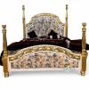 Luxurious Zeus Poster Bed by Ace Wood Crafts - Handcrafted Teakwood Bed with Gold Leaf Finish Manufacturers, Suppliers, Exporters in Sonipat