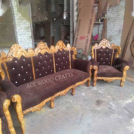 Luxury Wooden Sofa Set Manufacturers, Suppliers, Exporters in Punjab