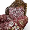 Maharaja Sofa Set – Handcrafted Sheesham Wood Sofa with Swift Mahroon Fabric Manufacturers, Suppliers, Exporters in Chandigarh