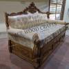 Royal Hand Carved Wooden Sofa Cum Bed Manufacturers, Suppliers, Exporters in Chandigarh