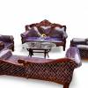 Sofa Set in Natural Walnut Finish with Wooden Tea Table - Custom Made by Ace Wood Crafts Manufacturers, Suppliers, Exporters in Chandigarh