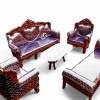 Sofa Set in Natural Walnut Finish with Wooden Tea Table - Custom Made by Ace Wood Crafts Manufacturers, Suppliers, Exporters in Chandigarh