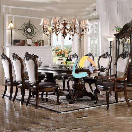 Soild Teak Wood Dining Table Set Manufacturers, Suppliers in Saharanpur