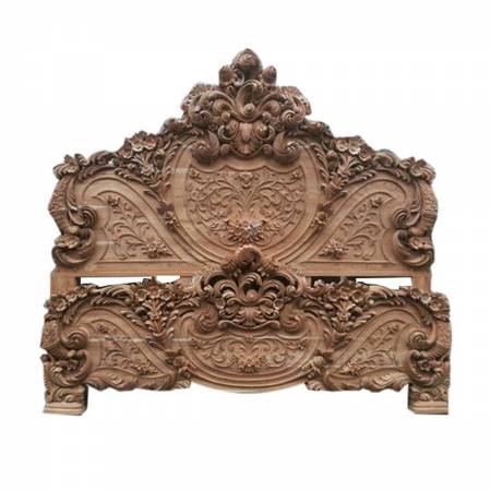 Stylish Teak Carved Double Cot Bed Headboard Manufacturers, Suppliers in Saharanpur