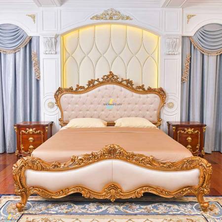 Teak Wood Wooden Designer Bed Manufacturers, Suppliers in Saharanpur