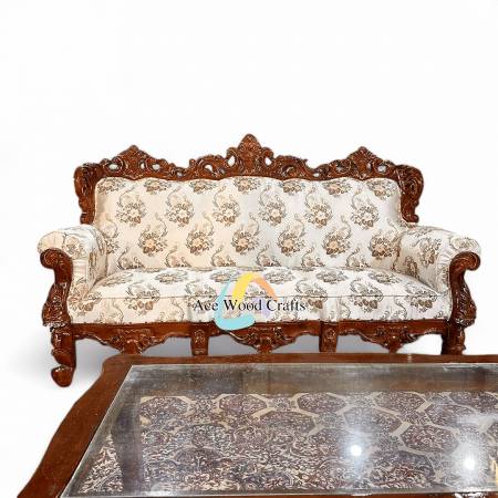 Teakwood Luxury Classic Sofa Set – Elevate Your Living Room with Ace Wood Crafts Manufacturers, Suppliers, Exporters in Chandigarh