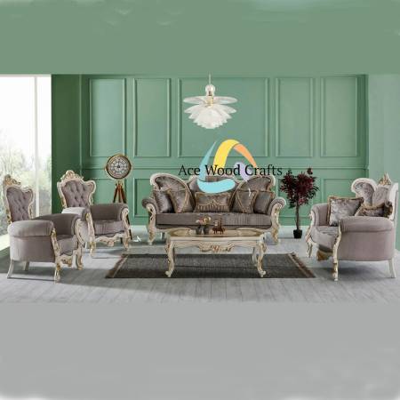 Wooden Antique Designer Sofa Set Manufacturers, Suppliers, Exporters in Punjab