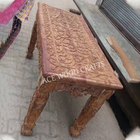 Wooden Antique Style Center Table Manufacturers, Suppliers, Exporters in Chandigarh