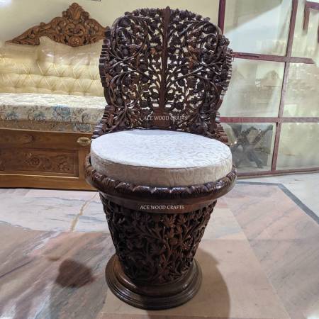 Wooden Carved Dining Chair Handcrafted Dining Chair Manufacturers, Suppliers in Saharanpur