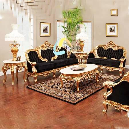Wooden Royal Sofa Set Manufacturers, Suppliers, Exporters in Punjab
