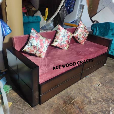 Wooden Sofa Cum Bed With Storage Manufacturers, Suppliers, Exporters in Chandigarh